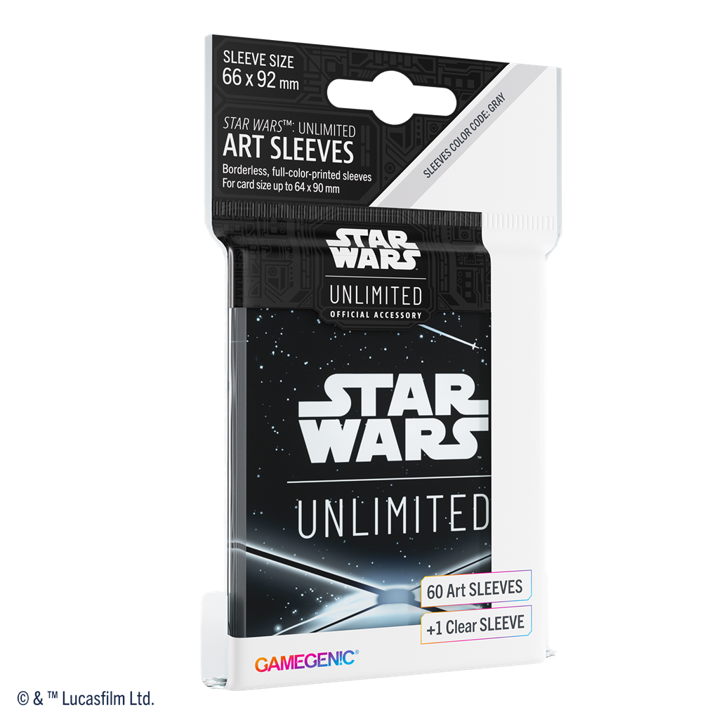 GG Star Wars Unlimited Art Sleeves - Card Back Black