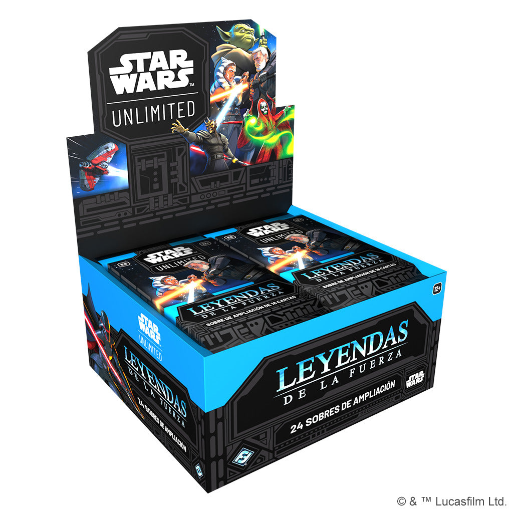 PREVENTA: STAR WARS UNLIMITED - LEGENDS OF THE FORCE BOOSTER DISPLAY ESPAÑOL