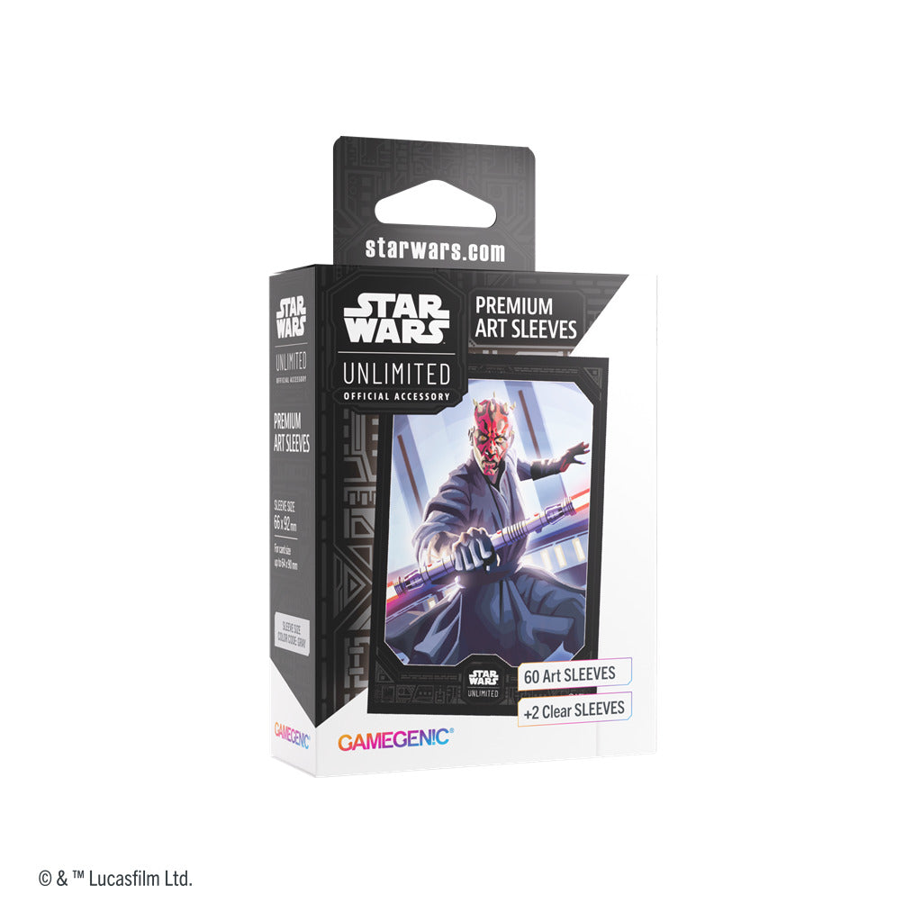 GG STAR WARS UNLIMITED PREMIUM ART SLEEVES SET 5 DARTH MAUL
