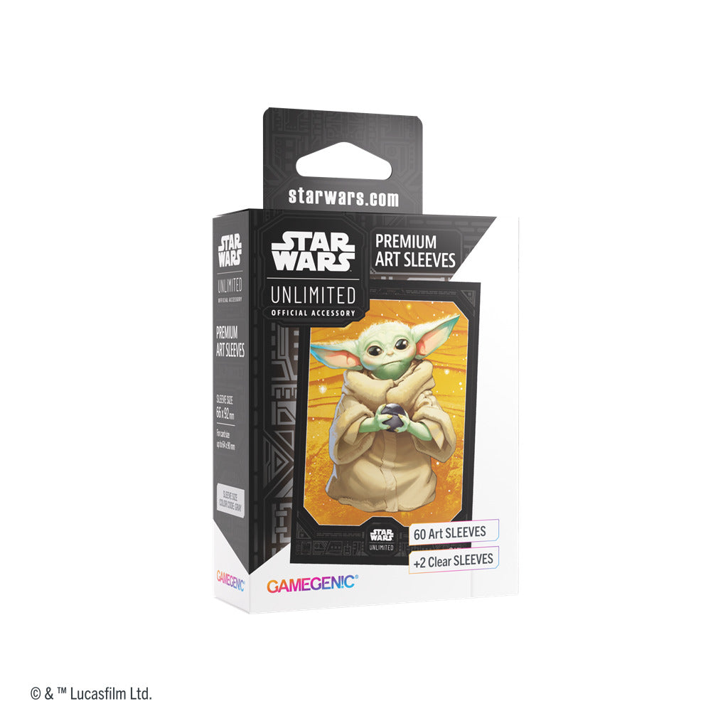 GG STAR WARS UNLIMITED PREMIUM ART SLEEVES SET 5 GROGU