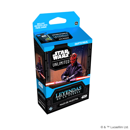 PREVENTA: STAR WARS UNLIMITED - LEGENDS OF THE FORCE SPOTLIGHT DECK DISPLAY ESPAÑOL