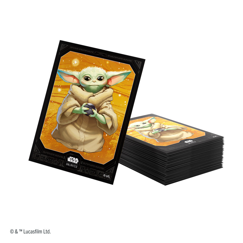 GG STAR WARS UNLIMITED PREMIUM ART SLEEVES SET 5 GROGU