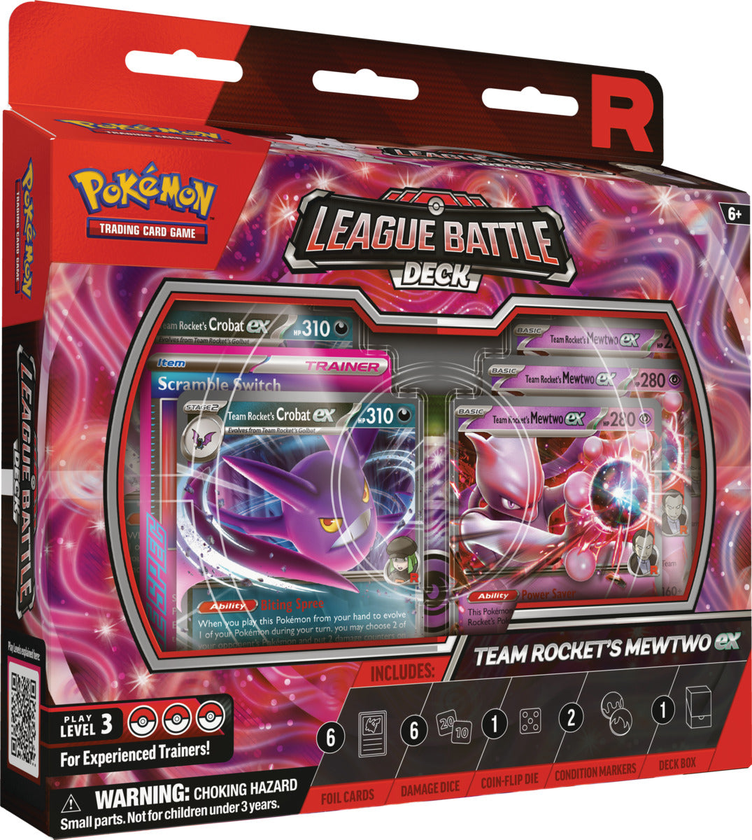 POKEMON TCG TEAM ROCKET'S MEWTWO EX LEAGUE BATTLE DECK ESPAÑOL