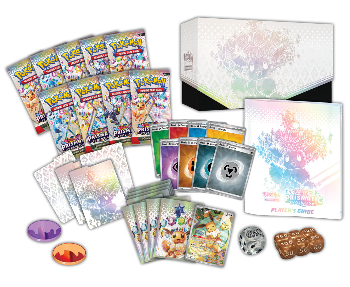 PREVENTA: Pokémon TCG Scarlet & Violet Prismatic Evolutions - Elite Trainer Box Español