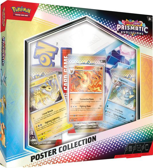 PREVENTA: Pokémon TCG Scarlet & Violet Prismatic Evolutions - Poster Collection Español