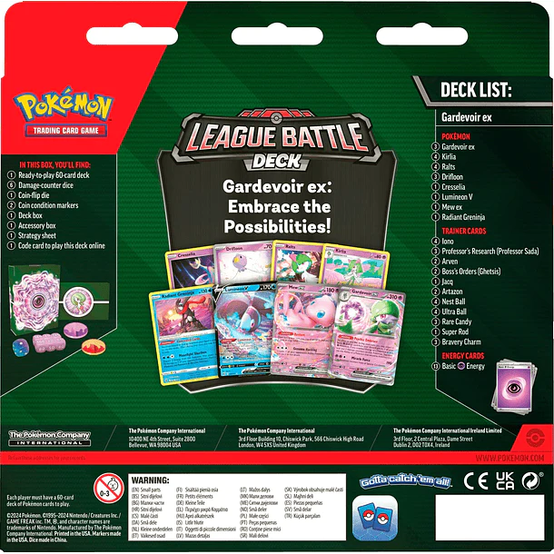 Gardevoir Ex League Battle Deck Inglés