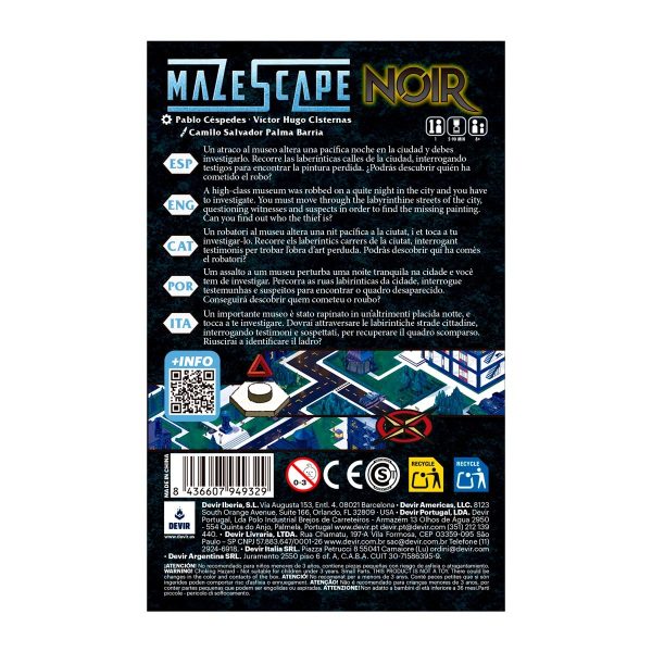 JDM Mazescape Noir (Español)-Juego