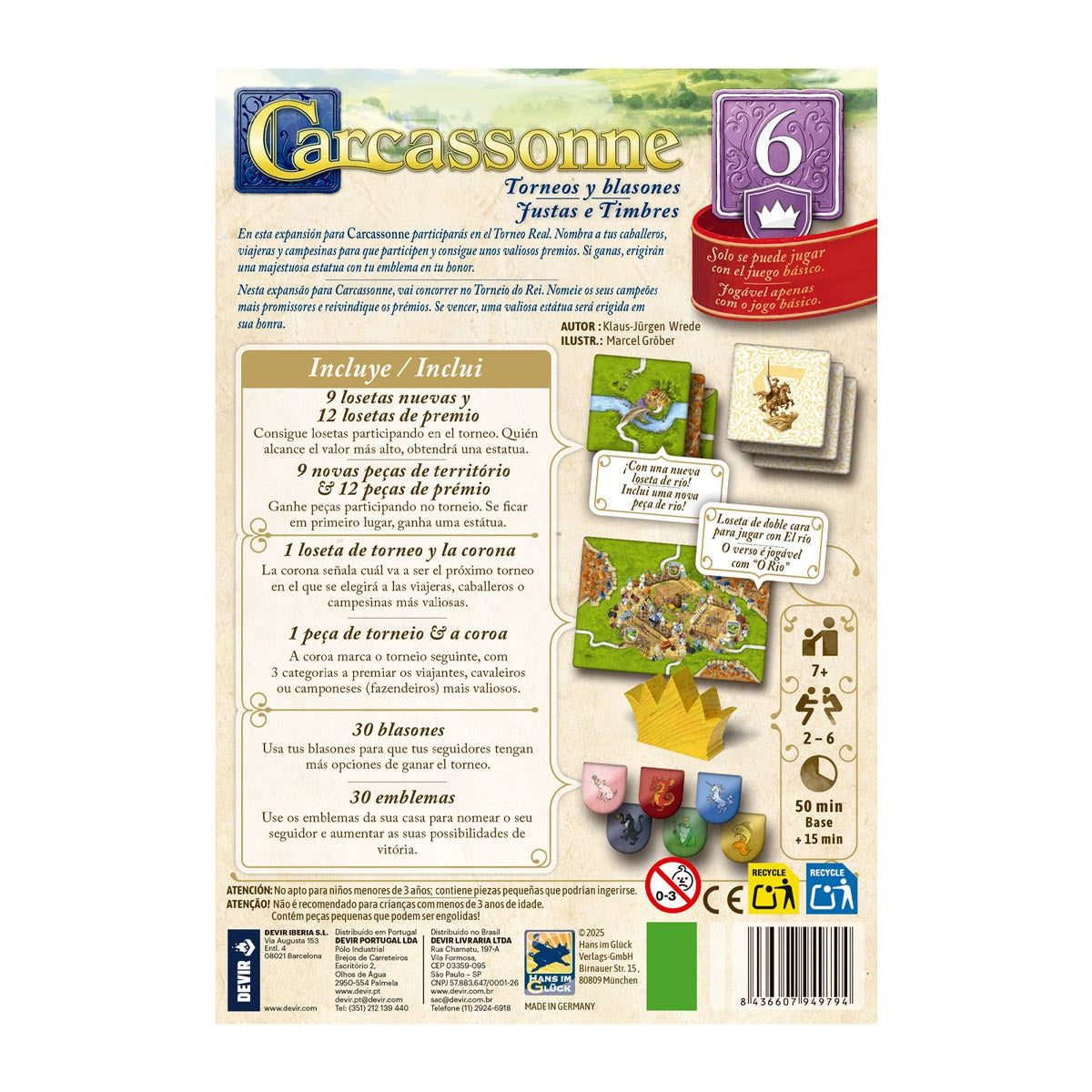 Carcassonne Torneos y Blasones Exp6