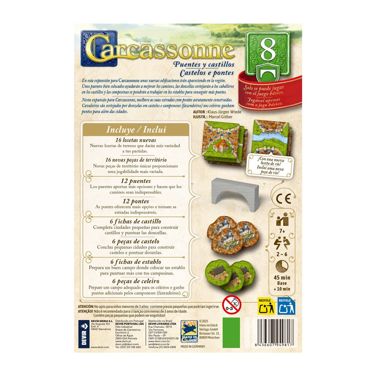 Carcassonne Puentes y Castillos Exp8