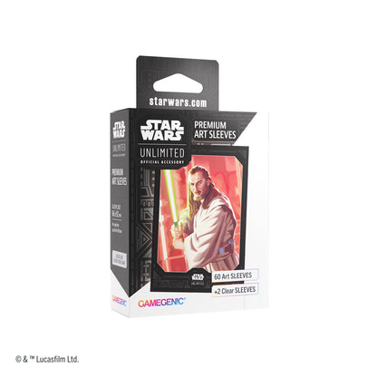 GG STAR WARS UNLIMITED PREMIUM ART SLEEVES SET 5 QUI-GON JINN