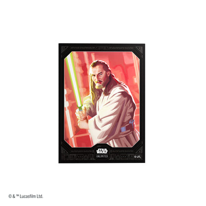 GG STAR WARS UNLIMITED PREMIUM ART SLEEVES SET 5 QUI-GON JINN