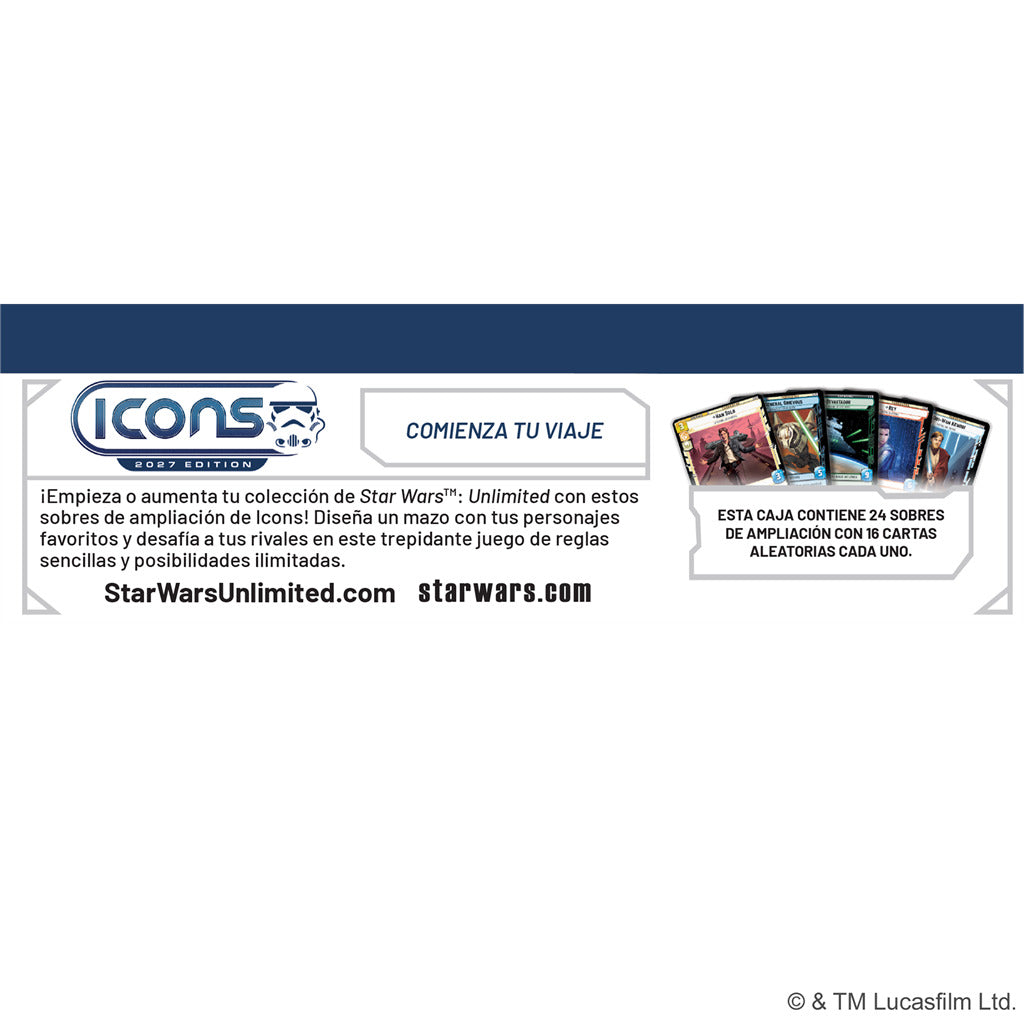 [PREVENTA] STAR WARS UNLIMITED - ICONS 2027 EDITION BOOSTER DISPLAY ESPAÑOL