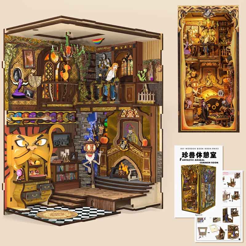 Fantastic Animal Common Room Book Nook Cutebee