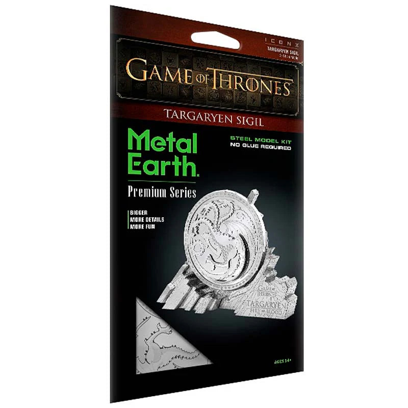 Game of Thrones Escudo Targaryen Puzzle 3D Metal Earth