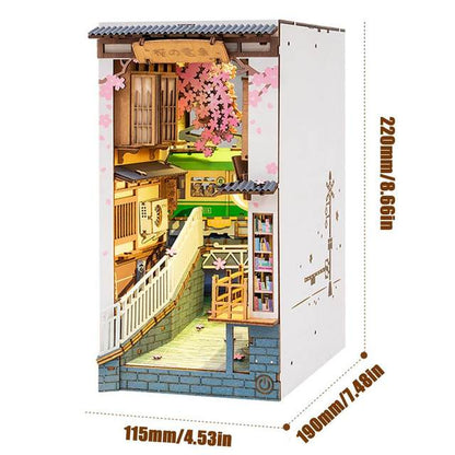 Sujeta Libros Sakura - Puzzle 3D Madera