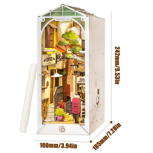 Sujeta Libros Sunshine Town - Puzzle 3D Madera