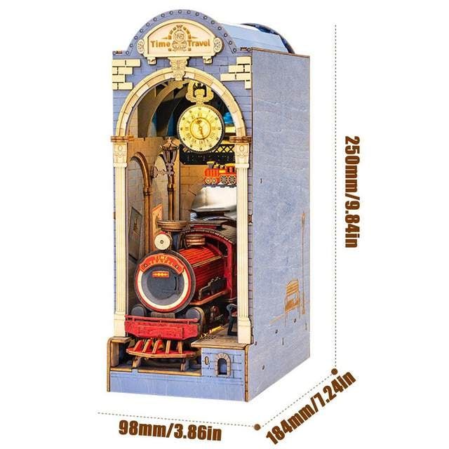 Sujeta Libros Time Travel - Puzzle 3D Madera