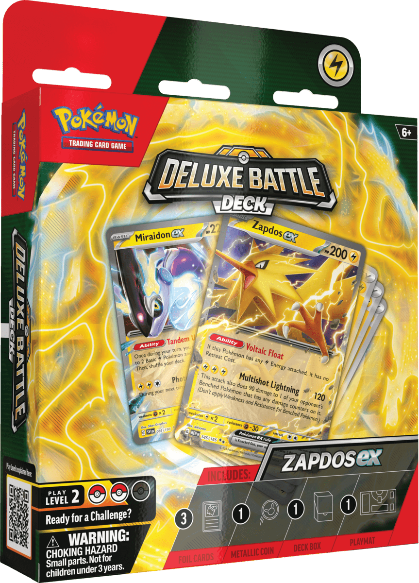 Pokemon TCG Zapdos ex Deluxe Battle Deck Español (Temporal Forces)