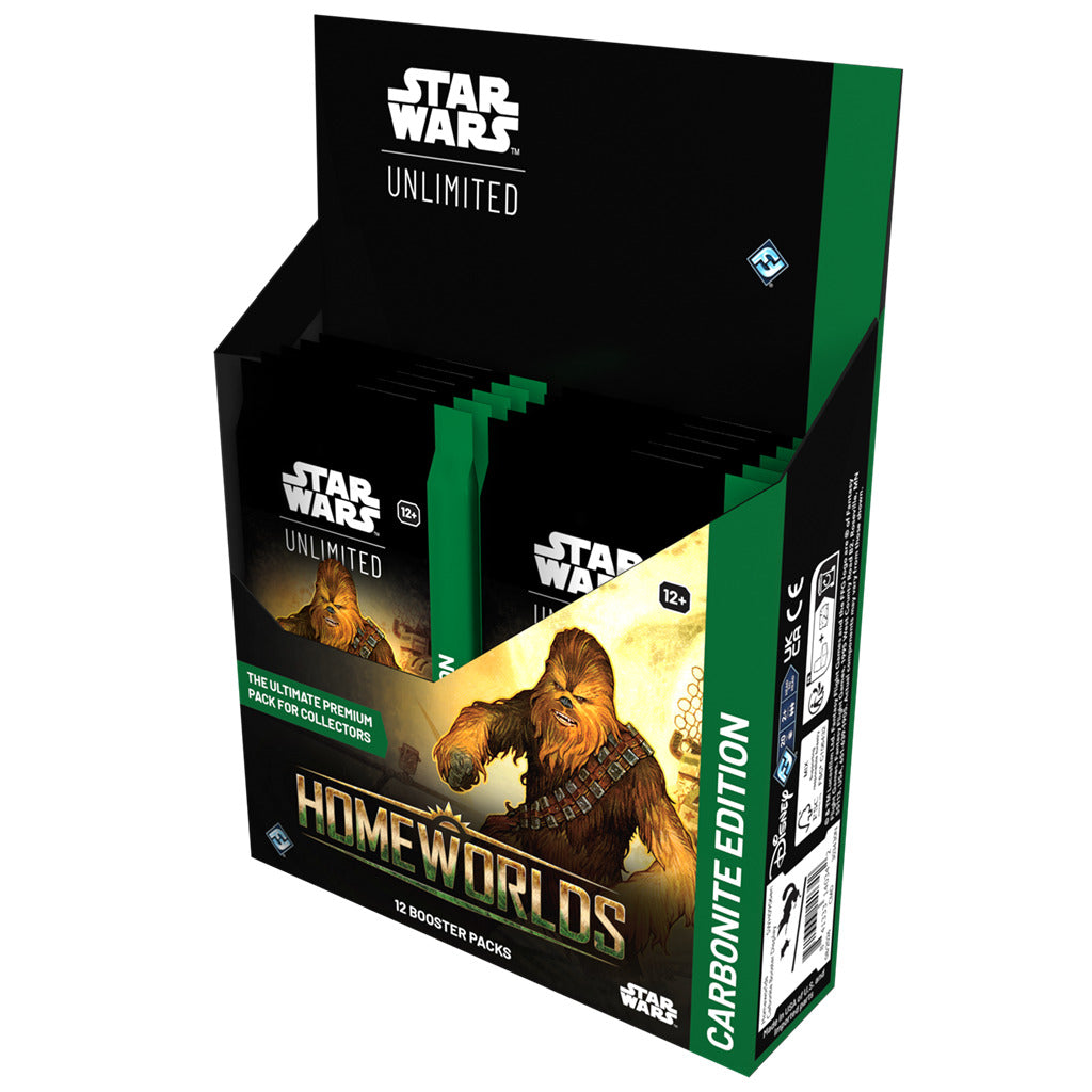 PREVENTA: Star Wars Unlimited – Homeworlds Carbonite Booster Display Ingles