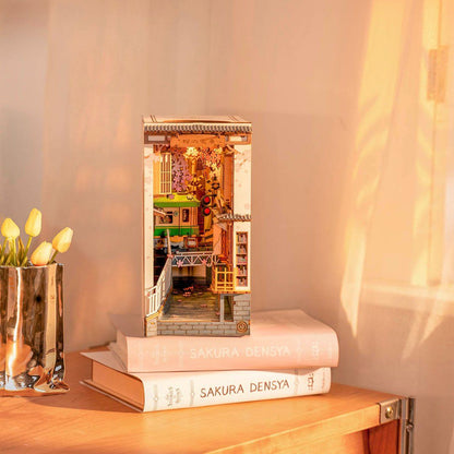 Sujeta Libros Sakura - Puzzle 3D Madera