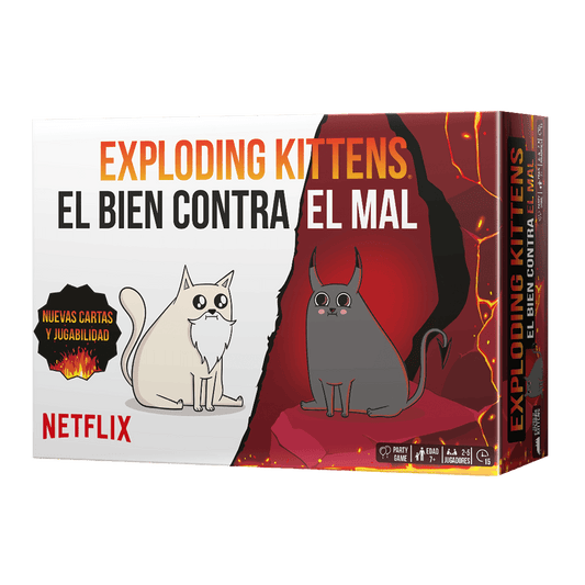 Exploding Kittens El Bien Contra el Mal - Juego de mesa