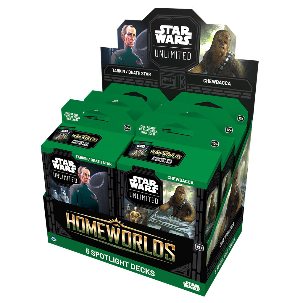PREVENTA: Star Wars Unlimited – Homeworlds Spotlight Deck Display Español