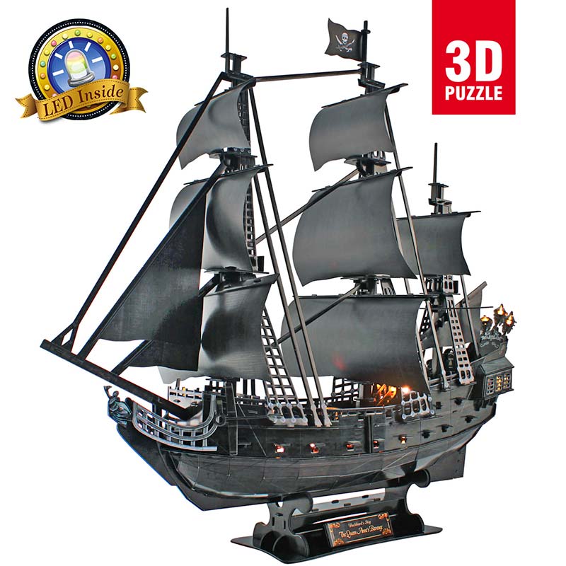 Queen Anne Revenge - Puzzle 3D LED