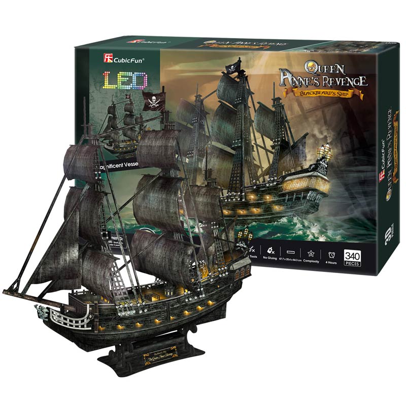 Queen Anne Revenge - Puzzle 3D LED