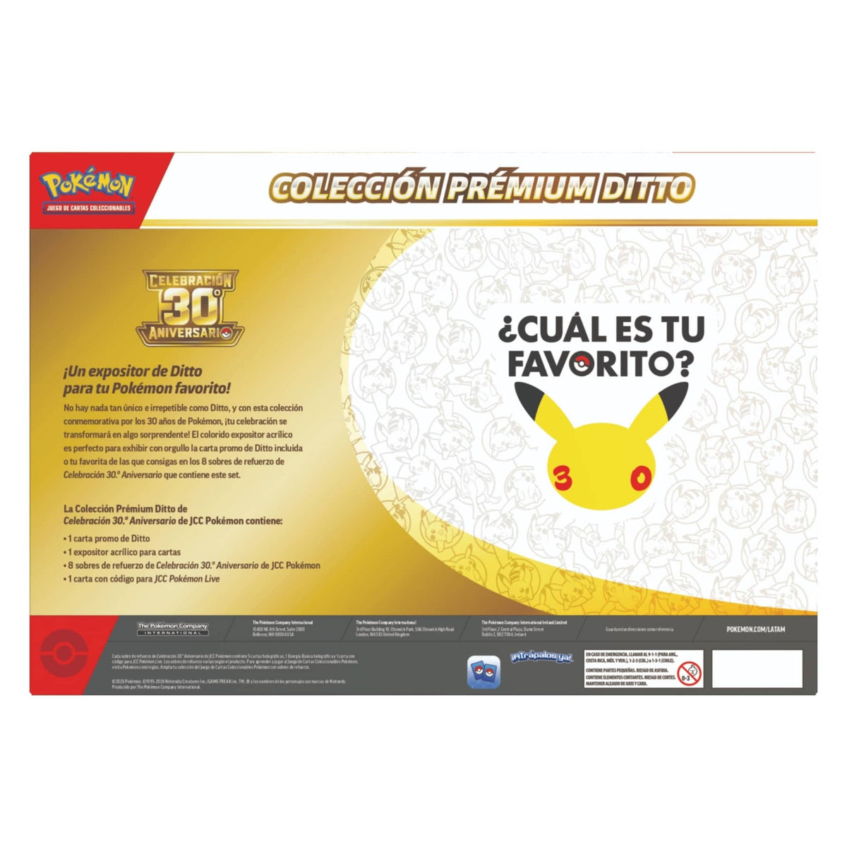 Pokémon 30th Celebration Ditto Premium Collection Español